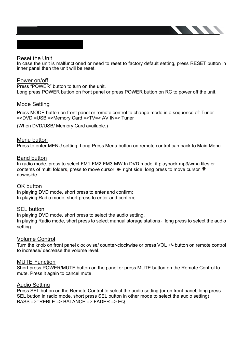 General operations | Farenheit Technologies TID-360 User Manual | Page 10 / 26