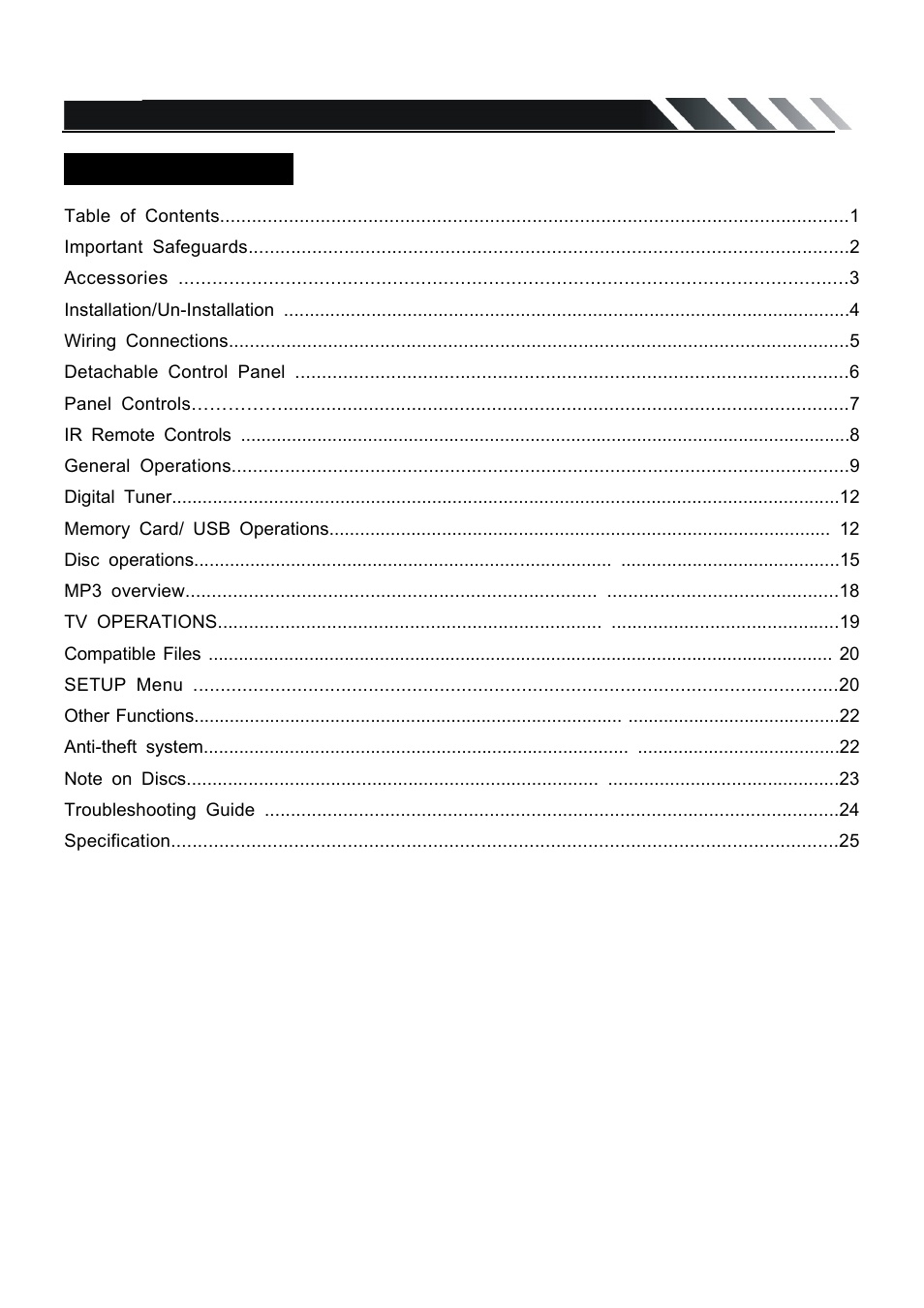 Farenheit Technologies TID-360 User Manual | Page 2 / 26