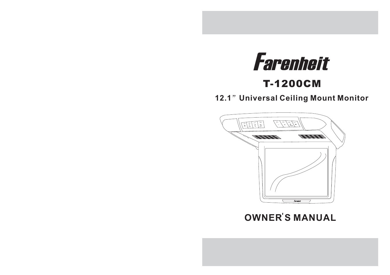 Farenheit Technologies T-1200CM User Manual | 8 pages