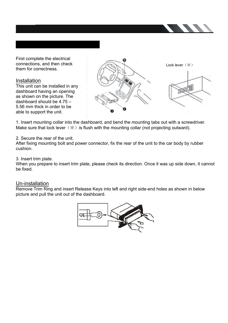 Installation/un-installation | Farenheit Technologies TID-320 User Manual | Page 5 / 25