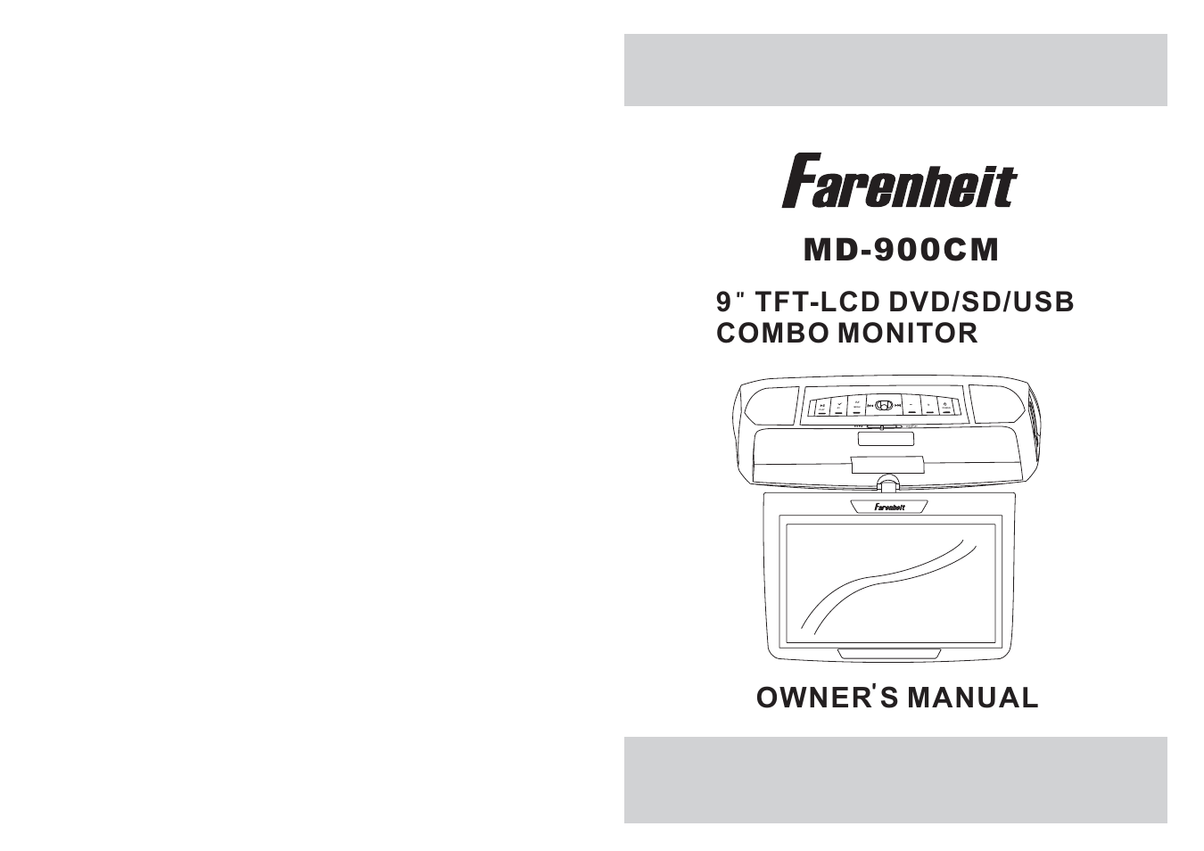 Farenheit Technologies MD-900CM User Manual | 20 pages