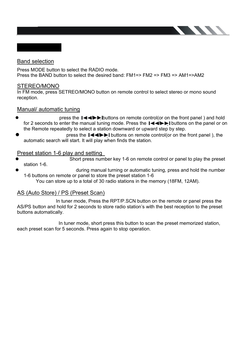 Digital tuner | Farenheit Technologies DVD-22T User Manual | Page 11 / 25