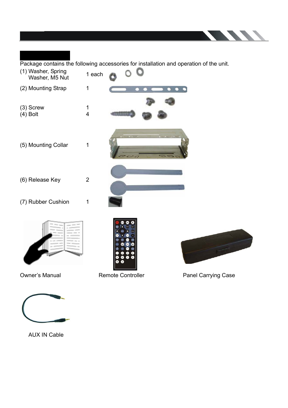 Accessories | Farenheit Technologies DVD-22T User Manual | Page 4 / 25