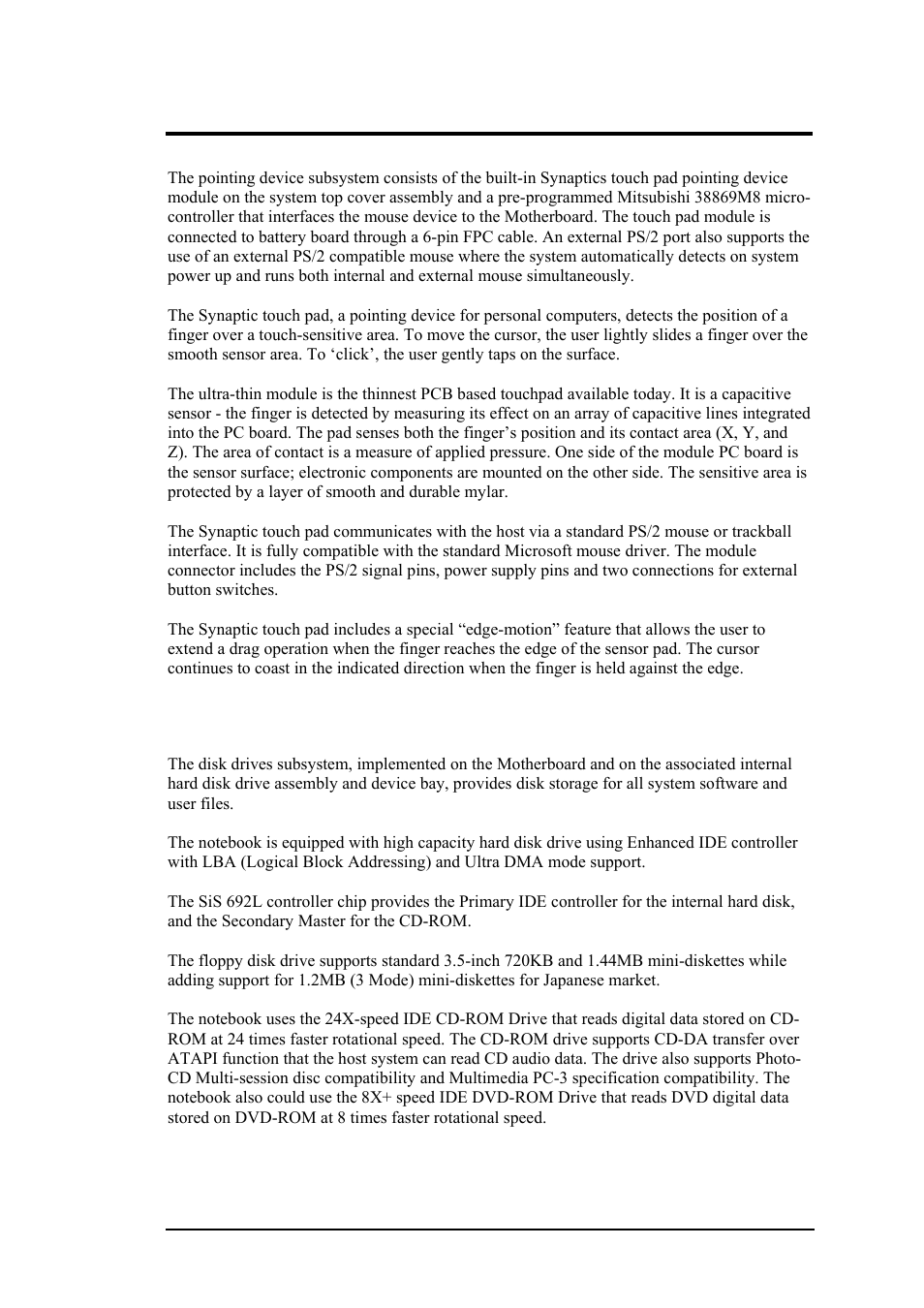 14 disk drives subsystem, Hardware functional overview | FIC M296 User Manual | Page 116 / 175