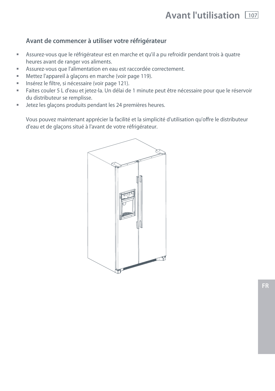 Avant l'utilisation | Fisher & Paykel RX256 User Manual | Page 109 / 148