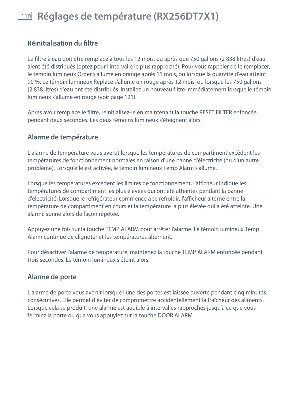 Fisher & Paykel RX256 User Manual | Page 112 / 148