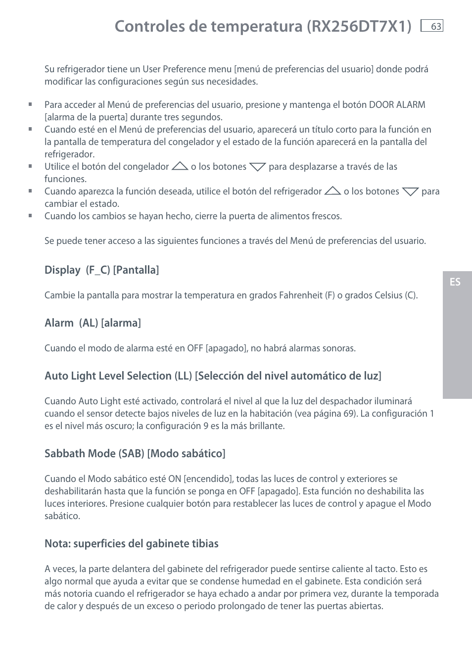 Fisher & Paykel RX256 User Manual | Page 65 / 148