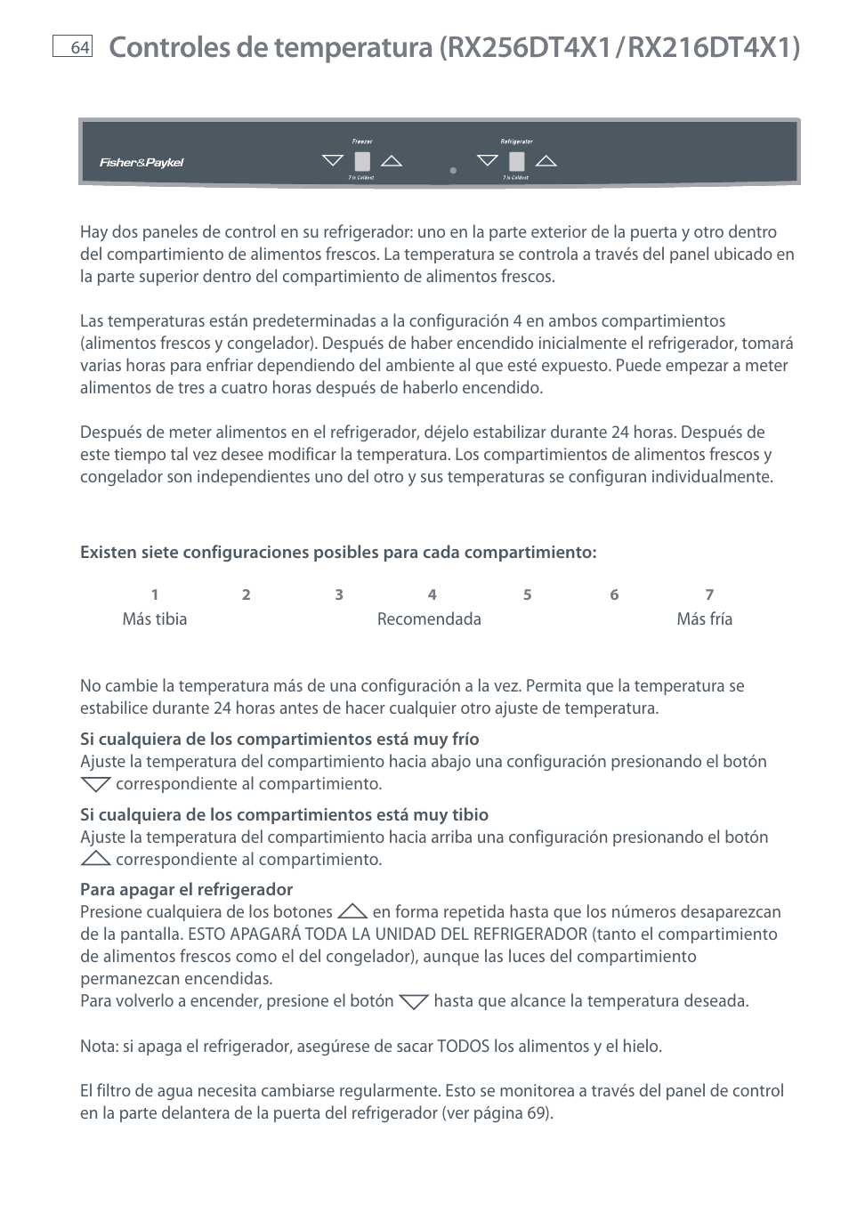 Fisher & Paykel RX256 User Manual | Page 66 / 148