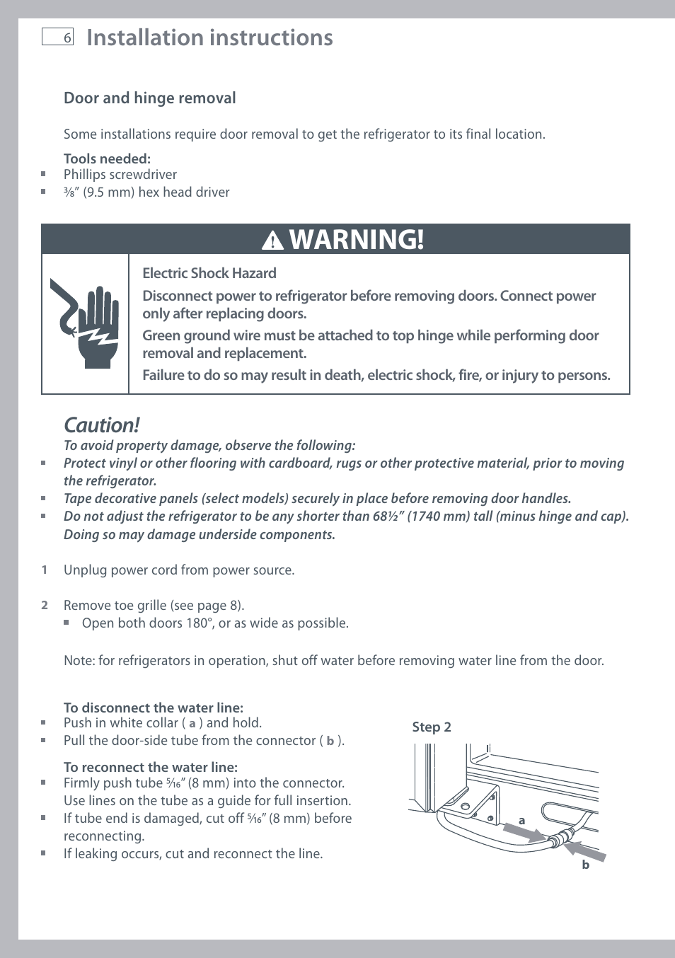 Warning, Installation instructions, Caution | Fisher & Paykel RX256 User Manual | Page 8 / 148