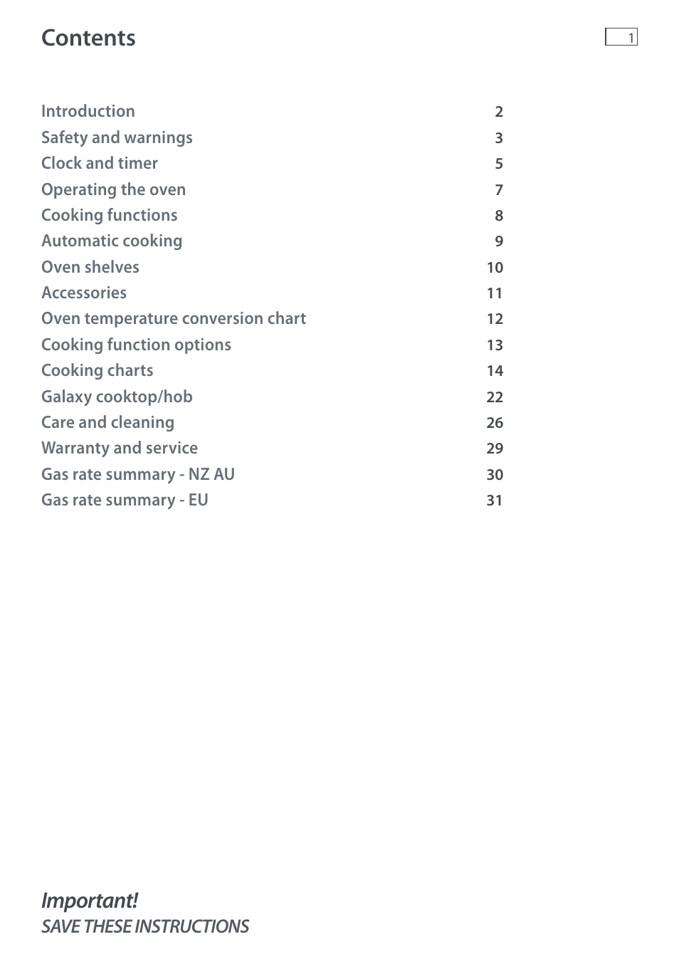 Fisher & Paykel DI1203 User Manual | Page 3 / 36