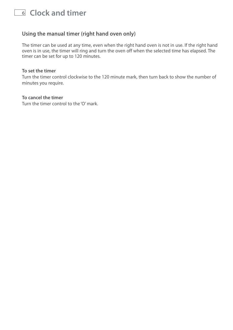 Clock and timer | Fisher & Paykel DI1203 User Manual | Page 8 / 36