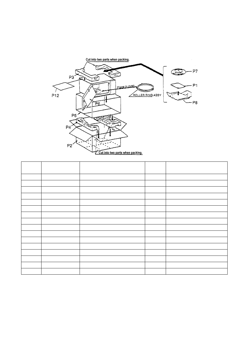 Nnt791ss parts manual, Packing and accessories | Fisher & Paykel BI601QASE2 User Manual | Page 34 / 41