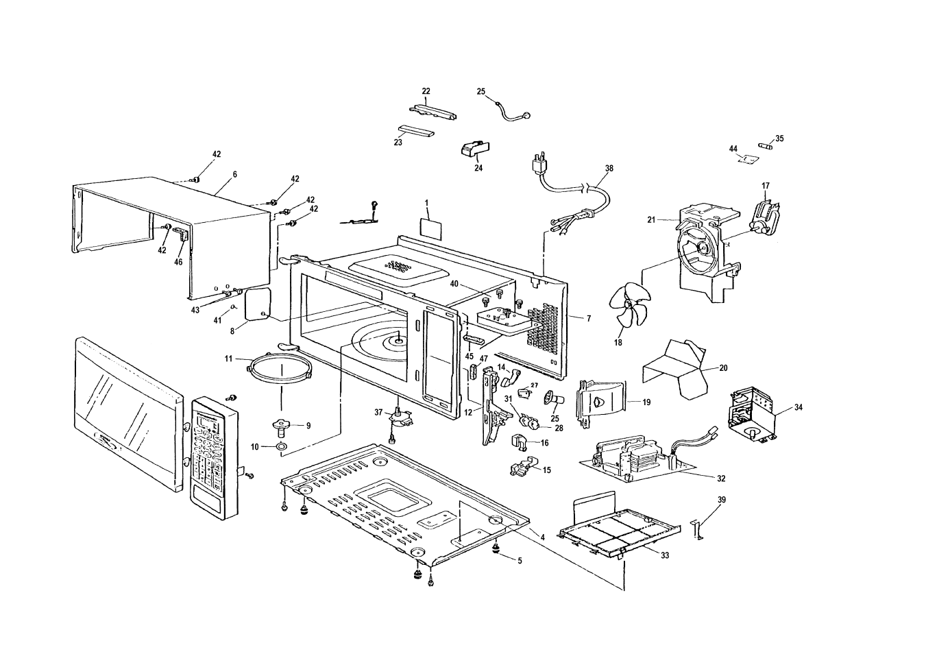 Exploded view & parts list | Fisher & Paykel BI601QASE2 User Manual | Page 37 / 41