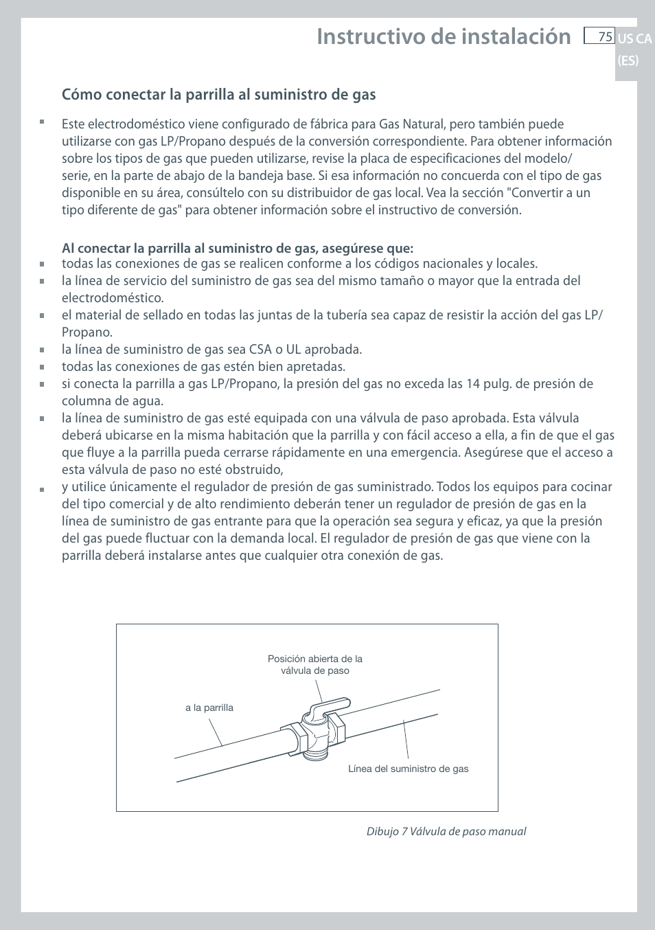 Instructivo de instalación | Fisher & Paykel CG122 User Manual | Page 77 / 96
