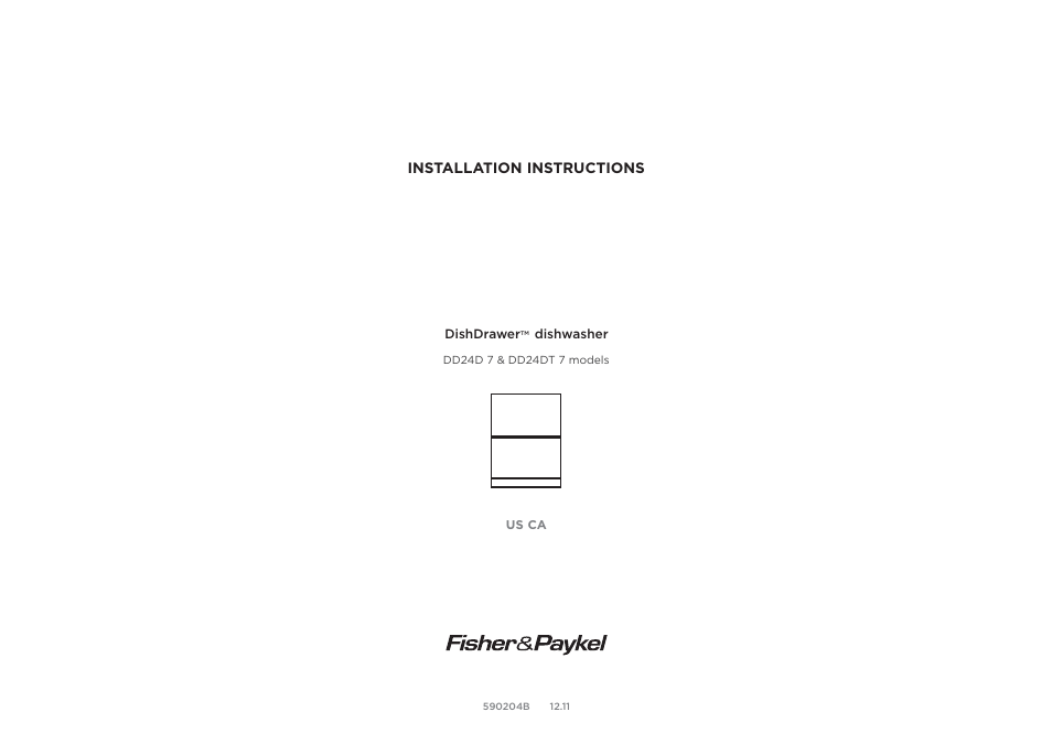 Fisher & Paykel DD24DCX7 User Manual | 21 pages