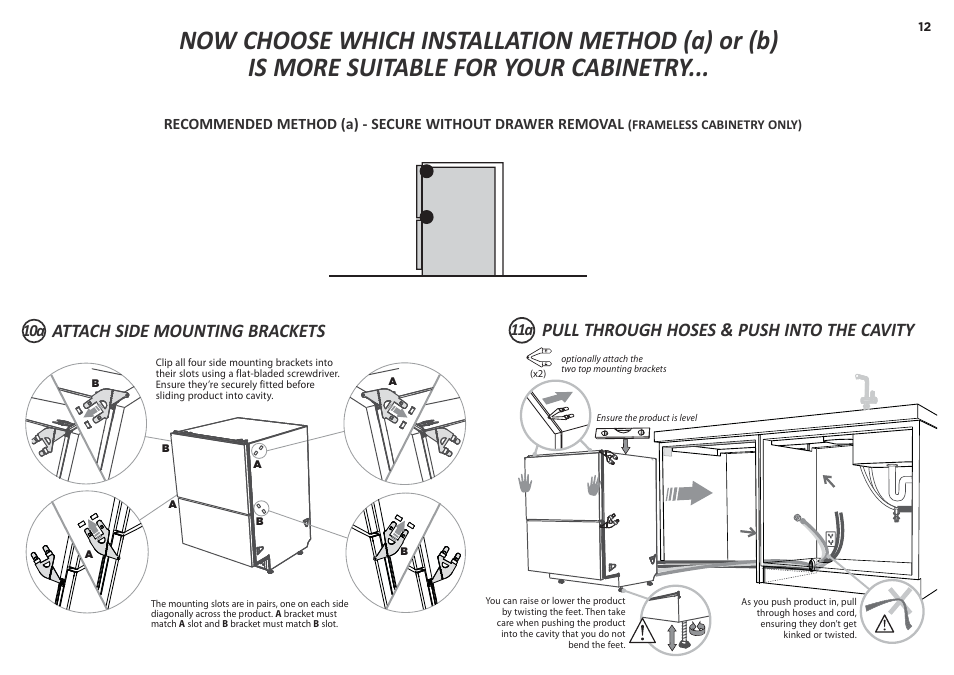 11a 10a | Fisher & Paykel DD24DCX7 User Manual | Page 12 / 21