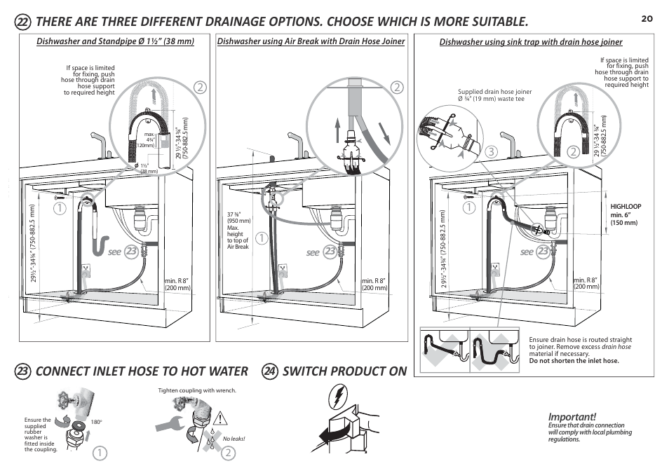 Important | Fisher & Paykel DD24DCX7 User Manual | Page 20 / 21