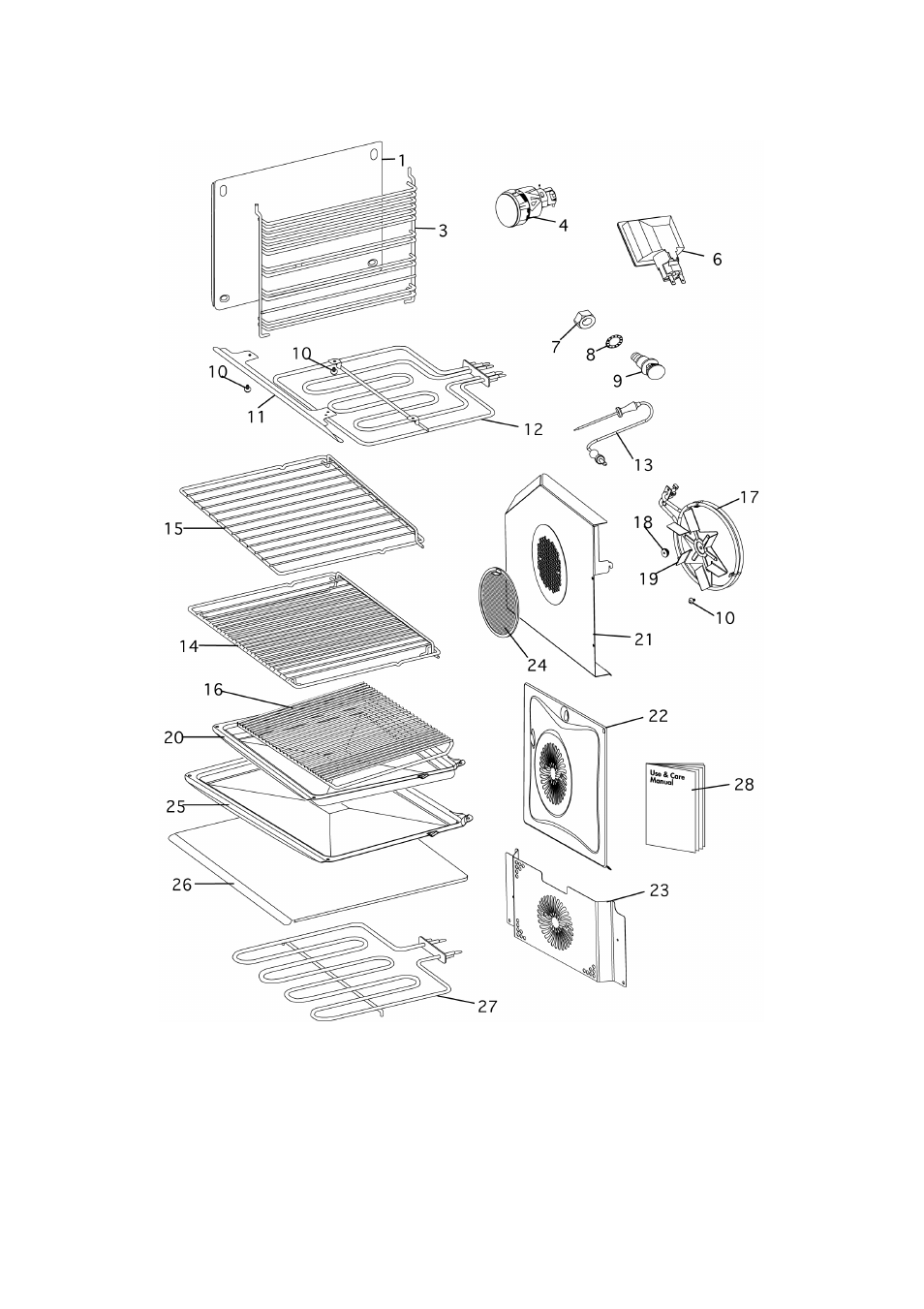 Built in double element & accessories | Fisher & Paykel BI600XC User Manual | Page 10 / 35