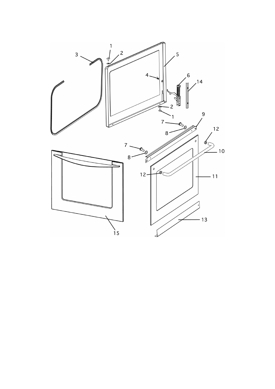 Built in double main door assy | Fisher & Paykel BI600XC User Manual | Page 22 / 35