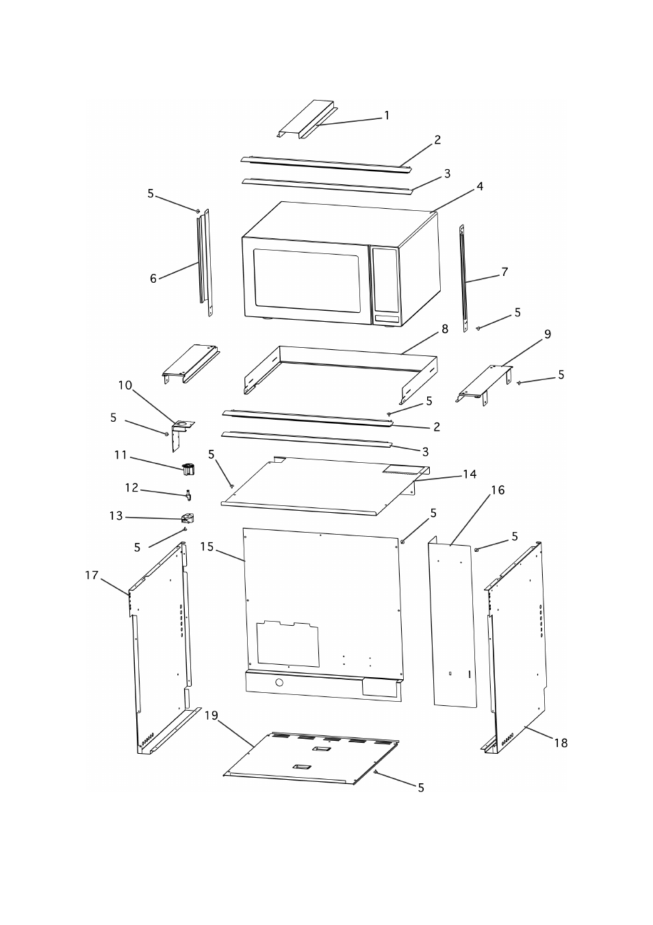 Panel & trim components xc model | Fisher & Paykel BI600XC User Manual | Page 26 / 35
