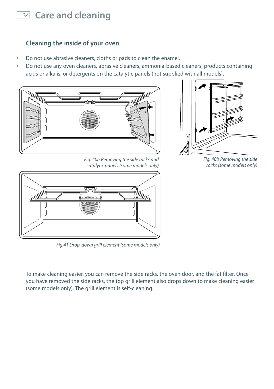 Care and cleaning | Fisher & Paykel OR90 User Manual | Page 36 / 44