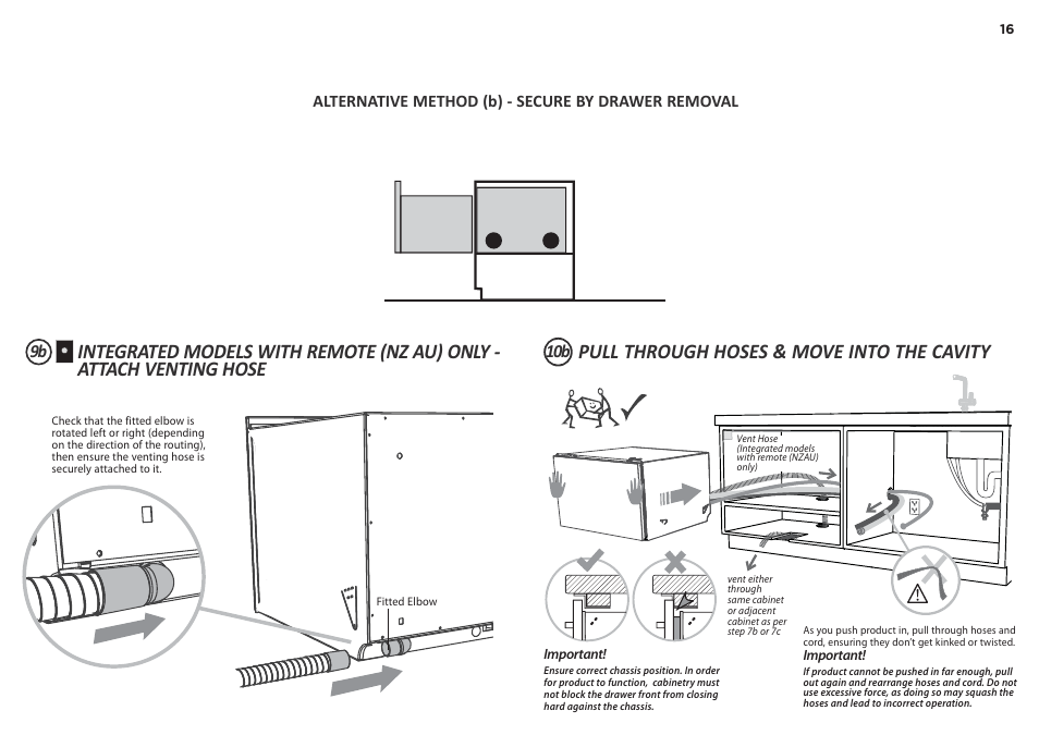 10b 9b | Fisher & Paykel DD90SDF(H)TX2 User Manual | Page 16 / 24