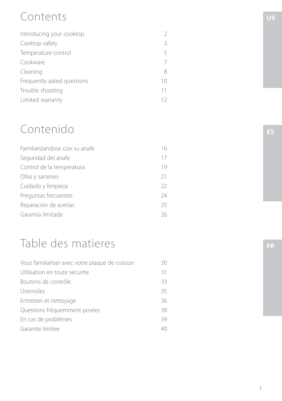 Fisher & Paykel CE901 User Manual | Page 3 / 48