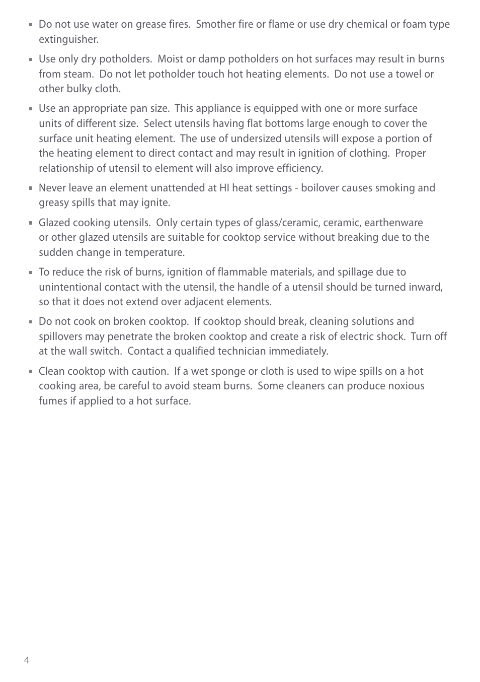 Fisher & Paykel CE901 User Manual | Page 6 / 48