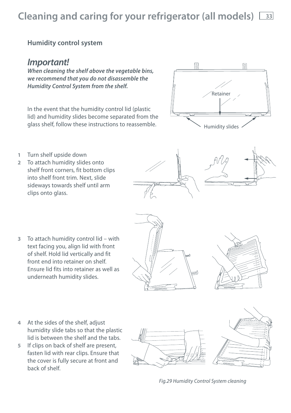 Important | Fisher & Paykel E411T User Manual | Page 35 / 52