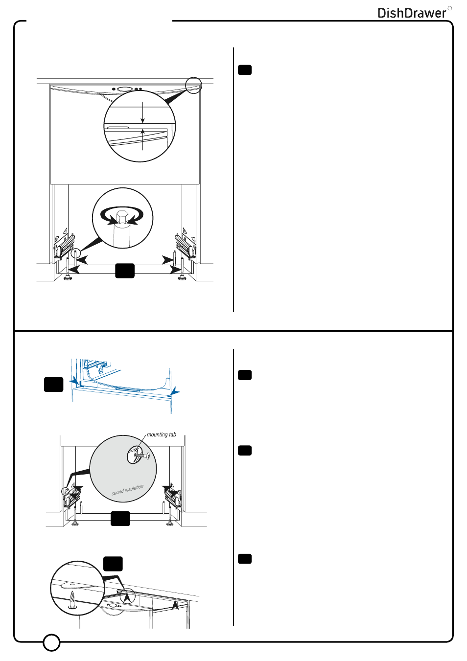 Step 4, Step 3, Installation instructions | Important, Securing the product, Adjusting the feet | Fisher & Paykel V3 DS603 User Manual | Page 8 / 12