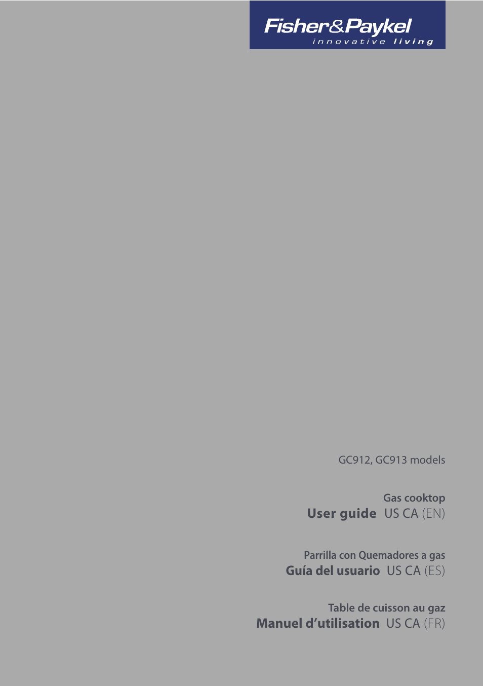 Fisher & Paykel GC912 User Manual | 52 pages