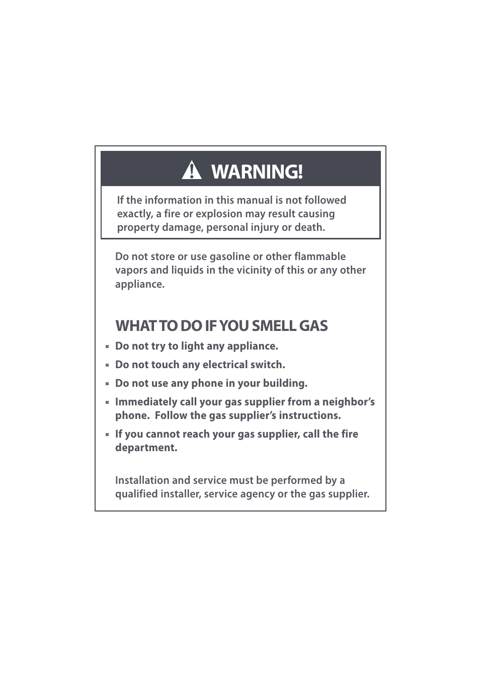 Warning, What to do if you smell gas | Fisher & Paykel GC912 User Manual | Page 2 / 52