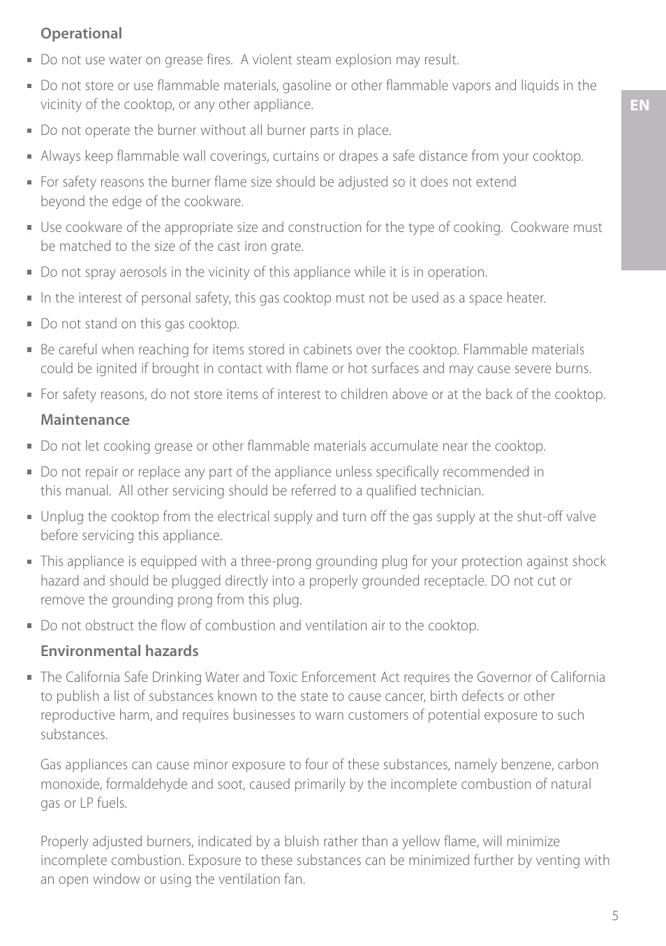 Fisher & Paykel GC912 User Manual | Page 7 / 52