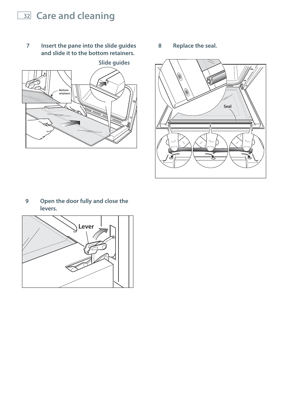 Care and cleaning | Fisher & Paykel OB60S9DE User Manual | Page 34 / 44