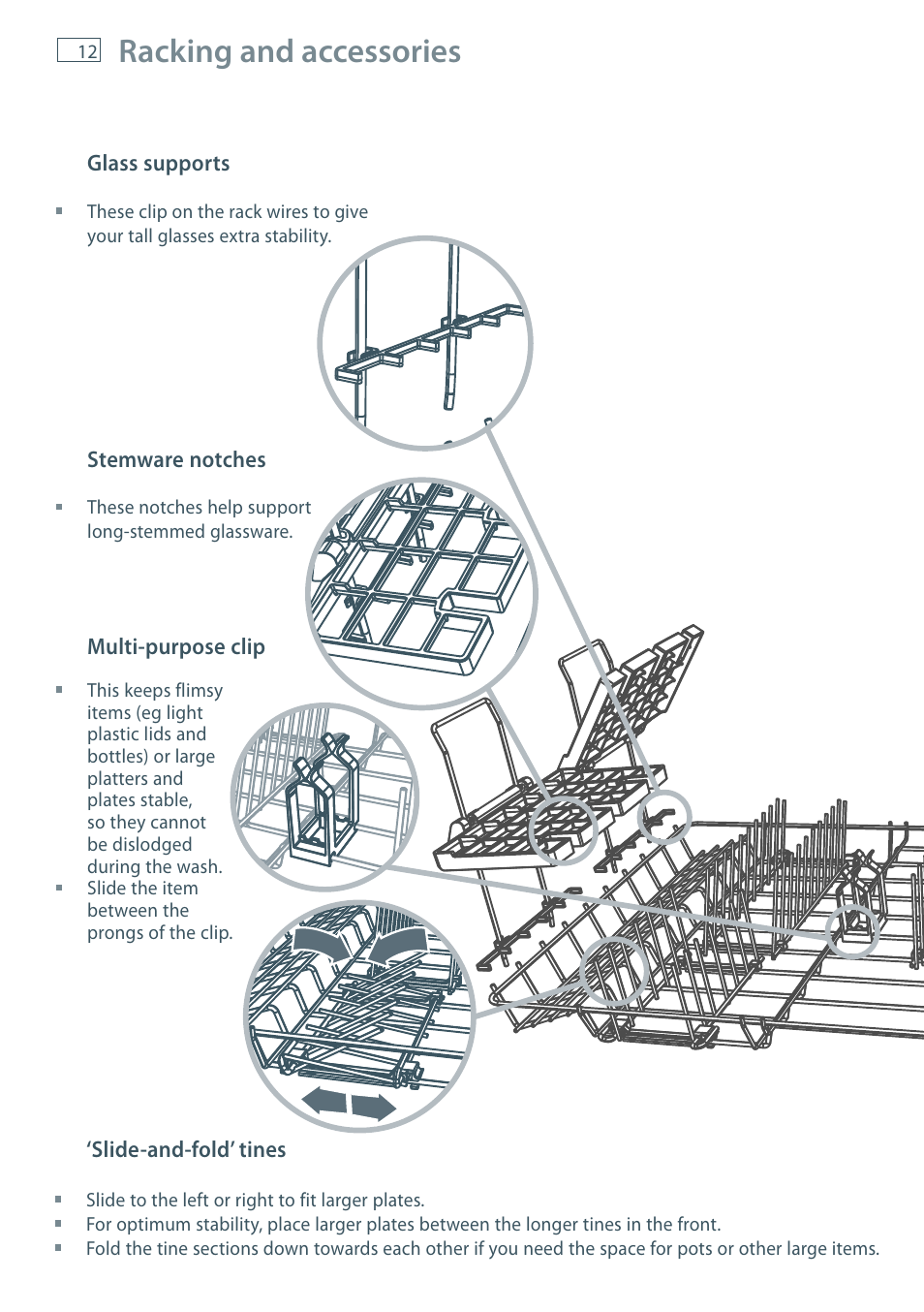 Racking and accessories | Fisher & Paykel DD36 User Manual | Page 14 / 40