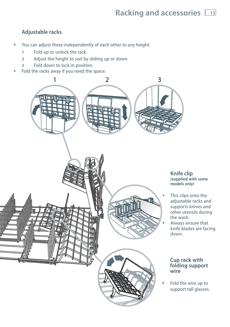 Racking and accessories | Fisher & Paykel DD36 User Manual | Page 15 / 40