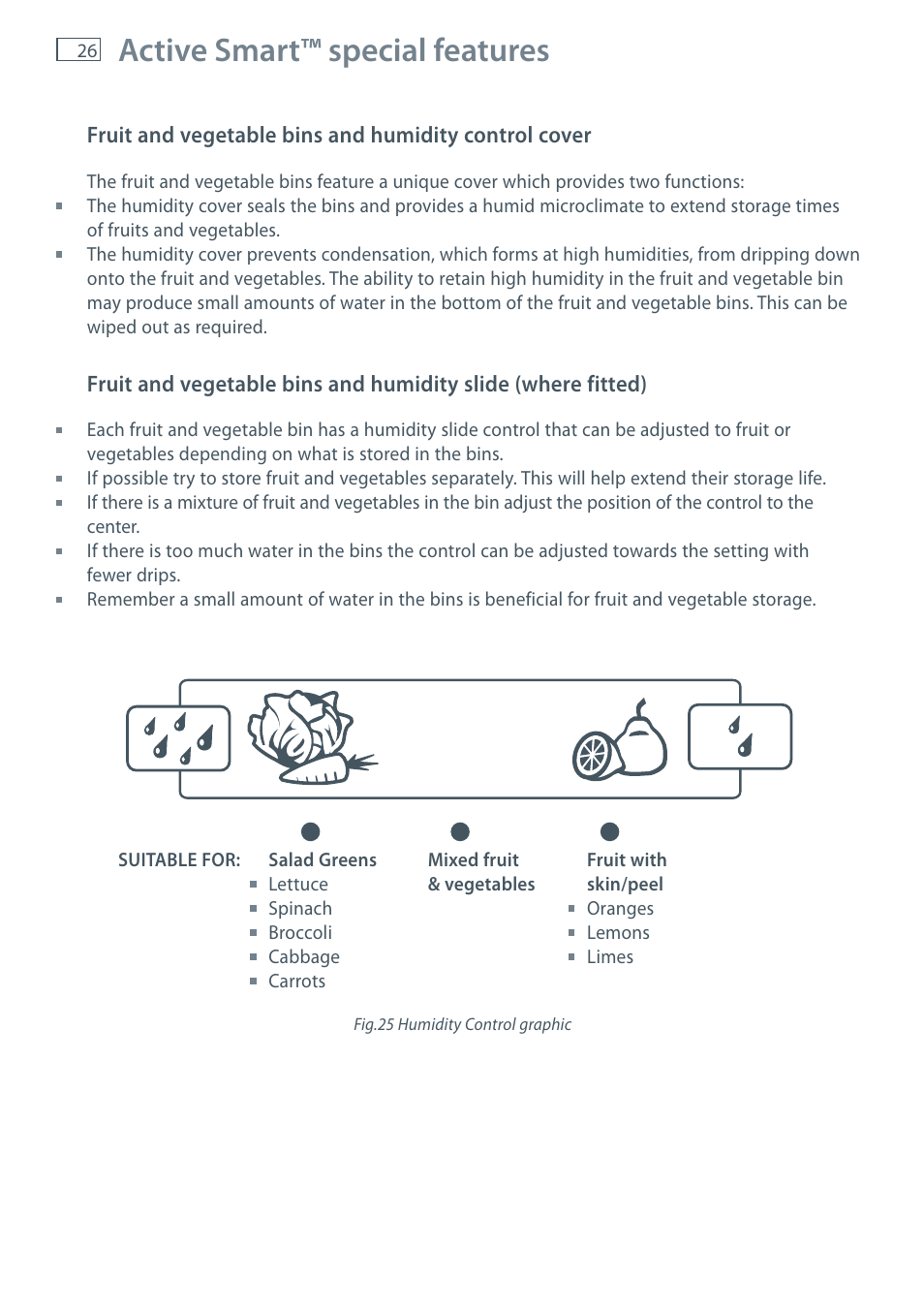 Active smart™ special features | Fisher & Paykel E522B User Manual | Page 28 / 144