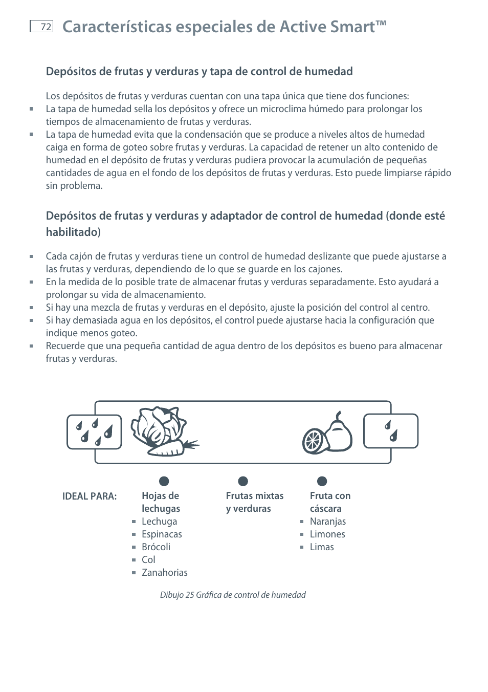 Características especiales de active smart | Fisher & Paykel E522B User Manual | Page 74 / 144