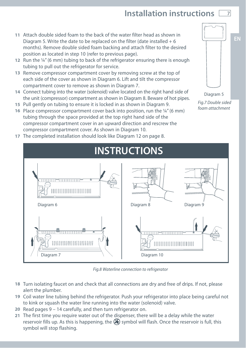 Instructions, Installation instructions | Fisher & Paykel E522B User Manual | Page 9 / 144