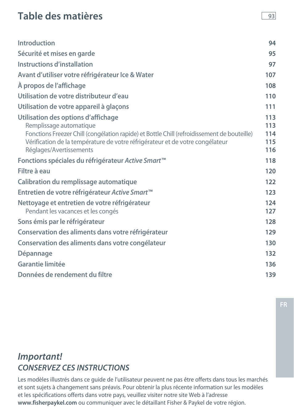 Fisher & Paykel E522B User Manual | Page 95 / 144