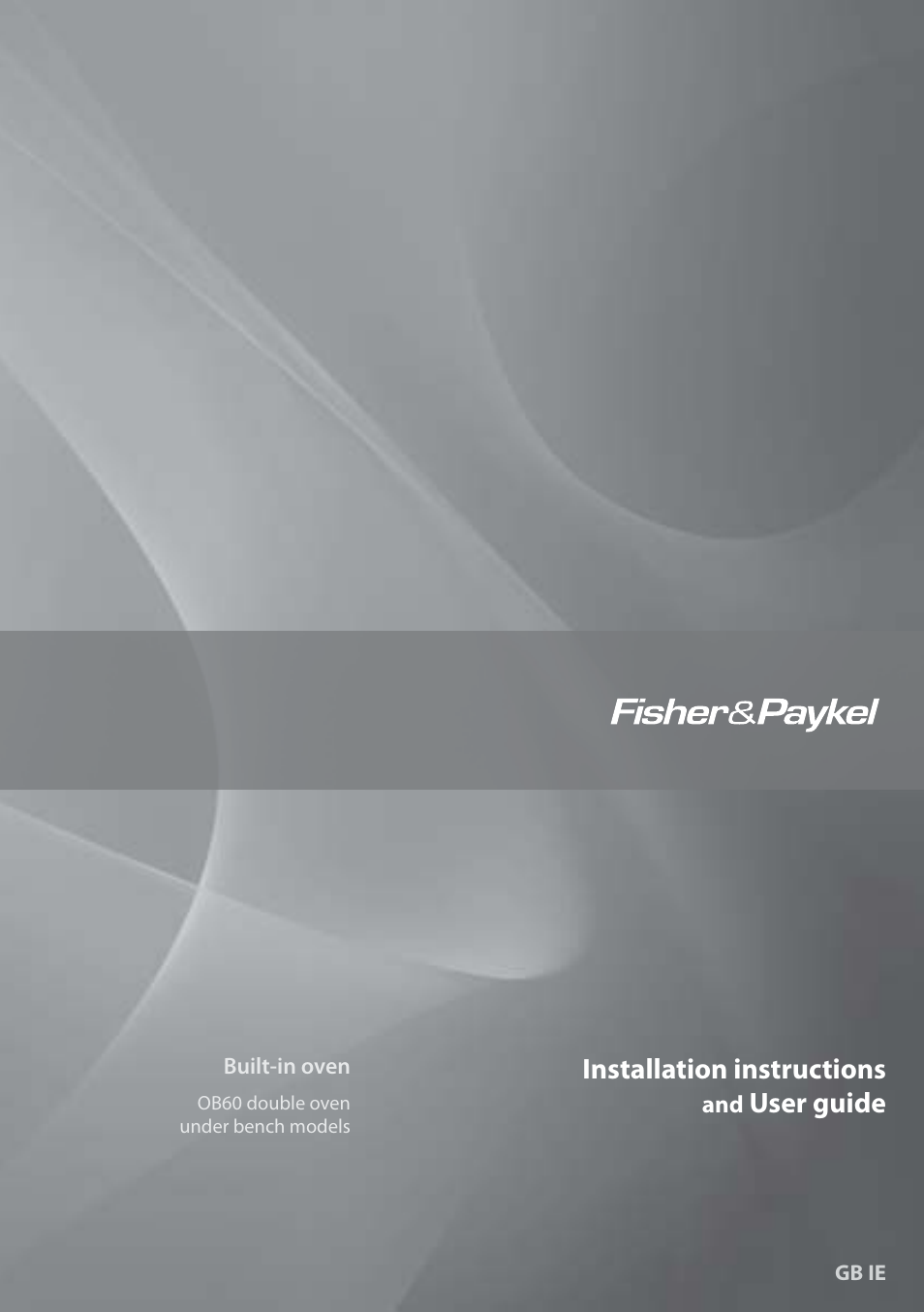 Fisher & Paykel OB60 User Manual | 36 pages