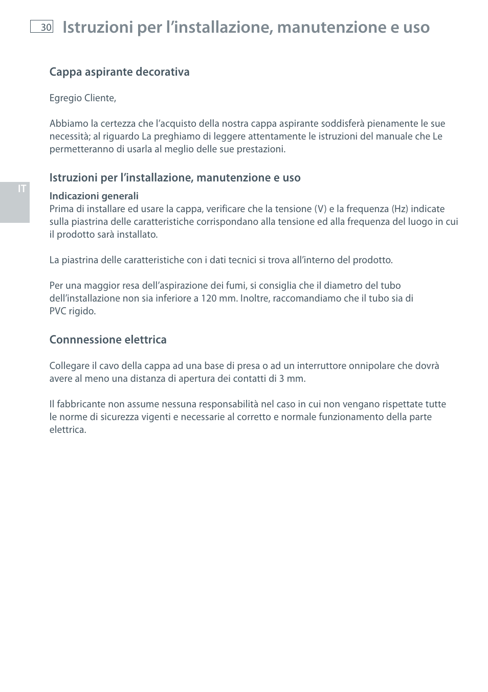 Istruzioni per l’installazione, manutenzione e uso | Fisher & Paykel HC60CGX1 User Manual | Page 32 / 80