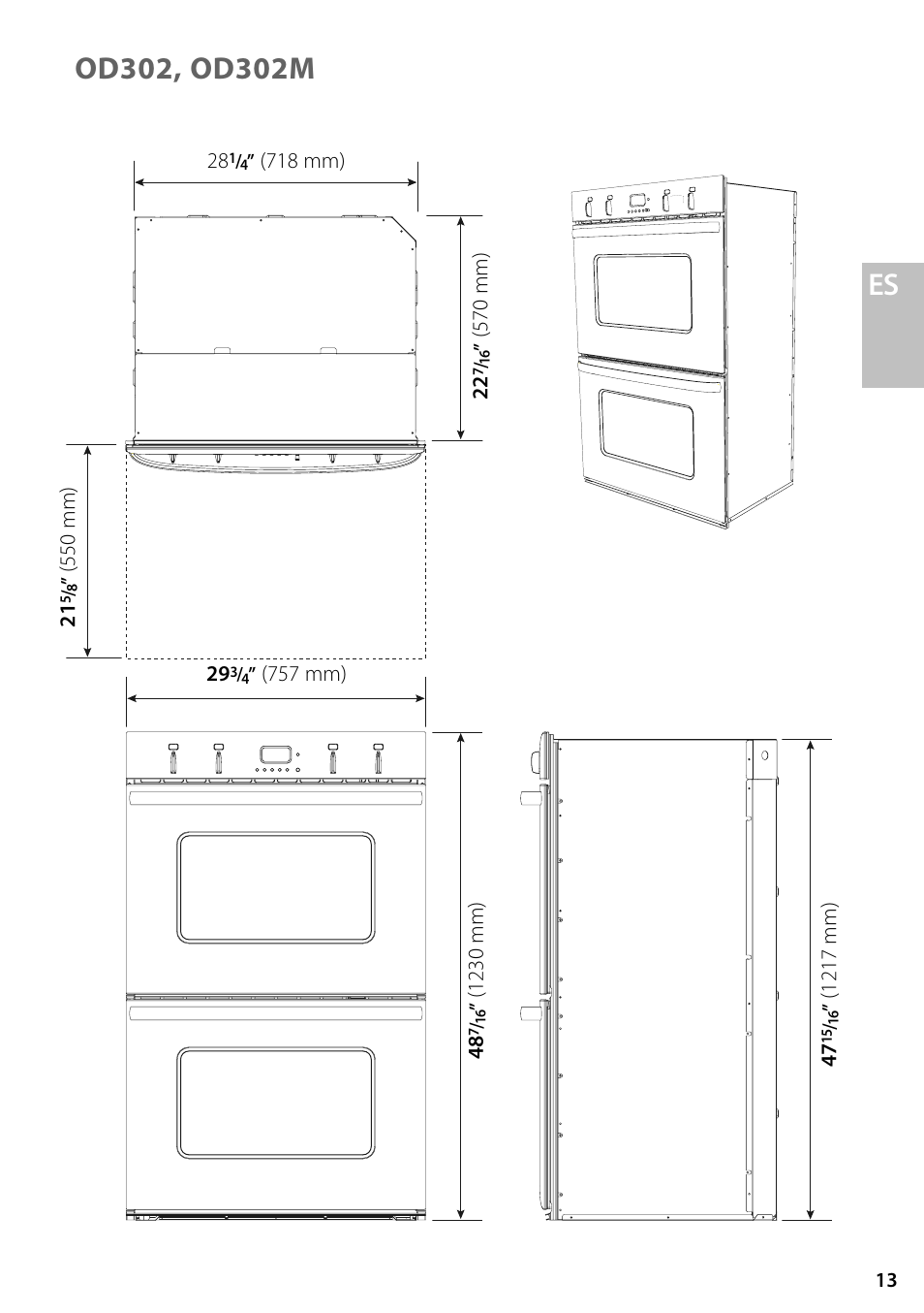 Fisher & Paykel OD302 User Manual | Page 13 / 32