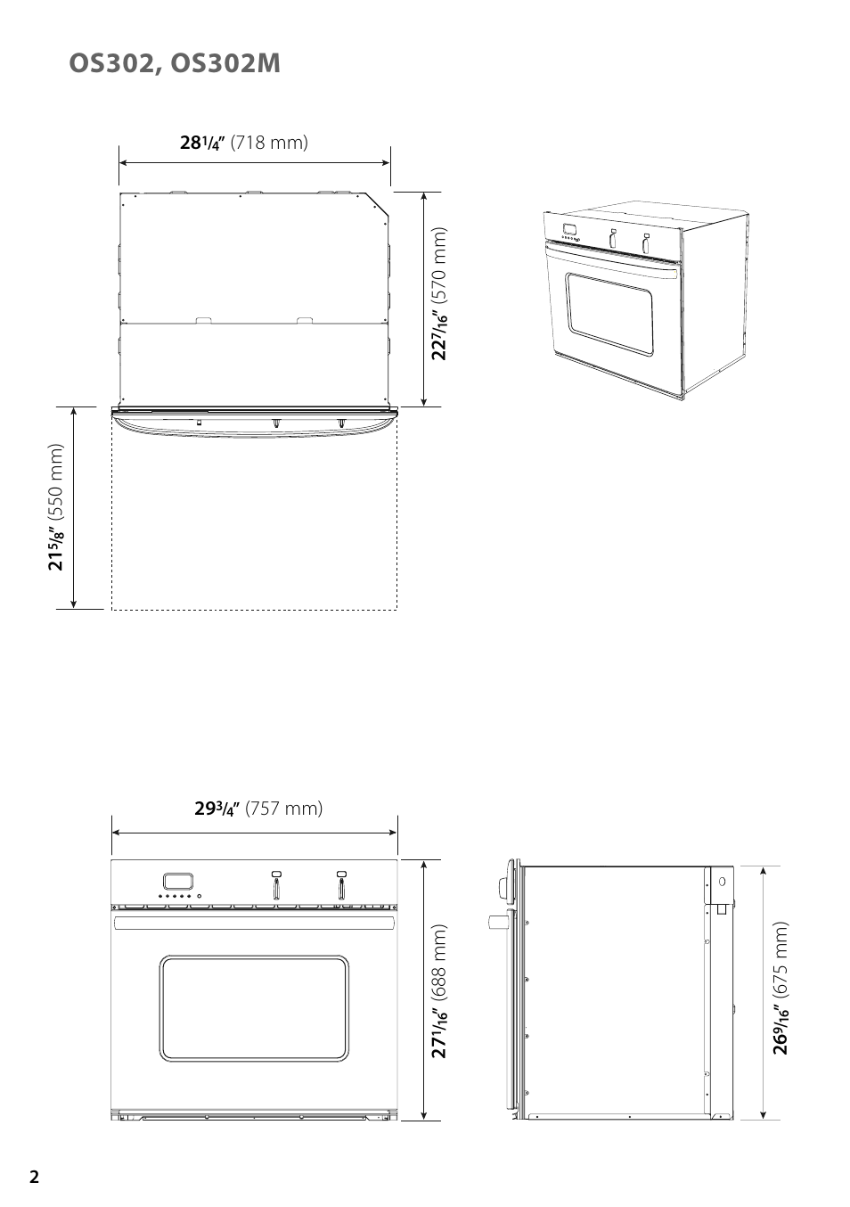Fisher & Paykel OD302 User Manual | Page 2 / 32