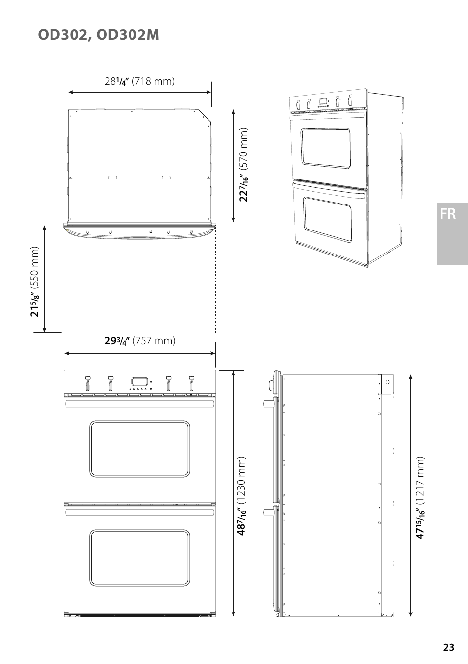 Fisher & Paykel OD302 User Manual | Page 23 / 32