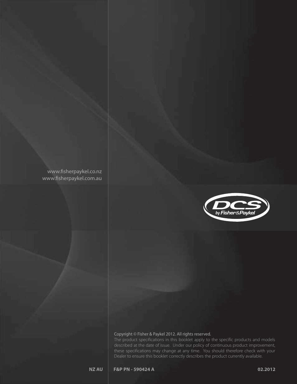 Fisher & Paykel BGB48 User Manual | Page 48 / 48