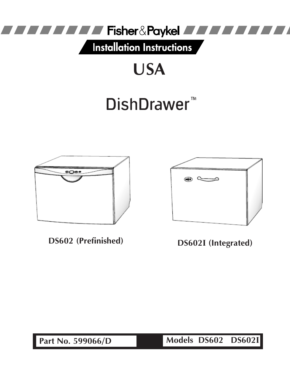 Fisher & Paykel DS602I User Manual | 20 pages