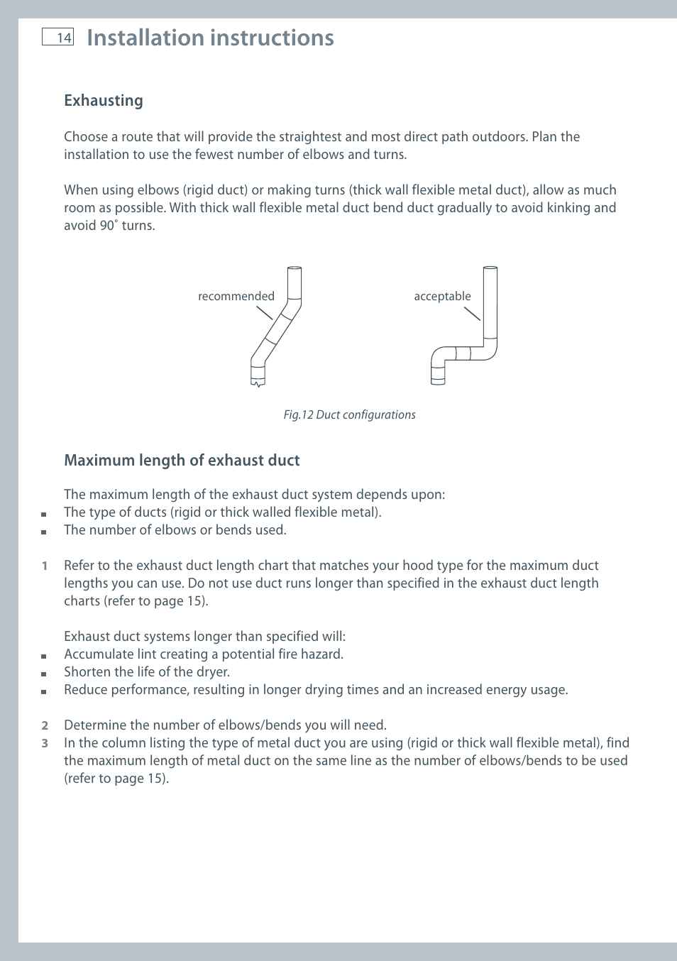 Installation instructions | Fisher & Paykel AeroSmart DG62T27C User Manual | Page 16 / 124
