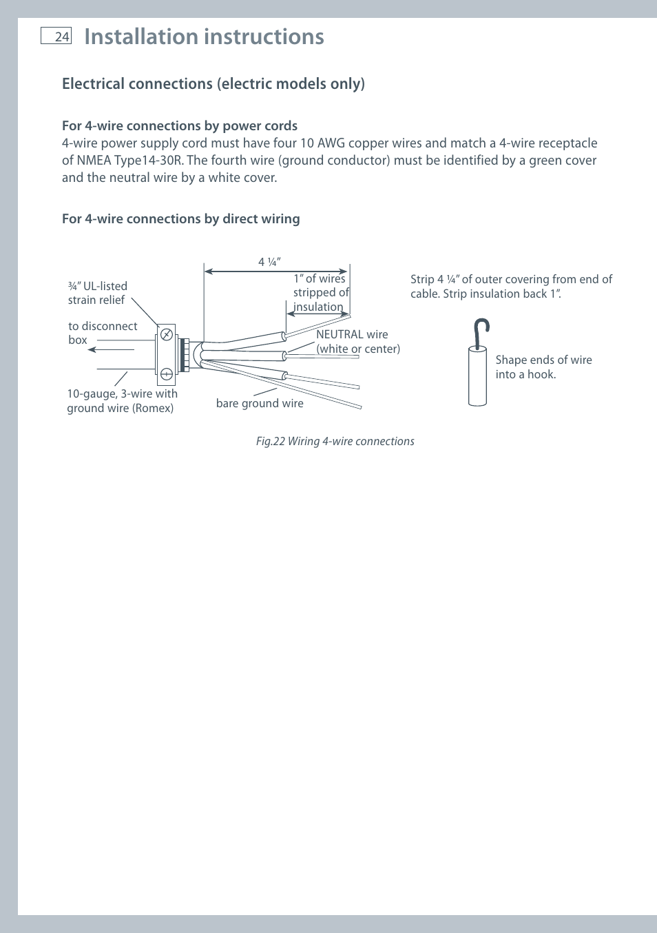 Installation instructions | Fisher & Paykel AeroSmart DG62T27C User Manual | Page 26 / 124