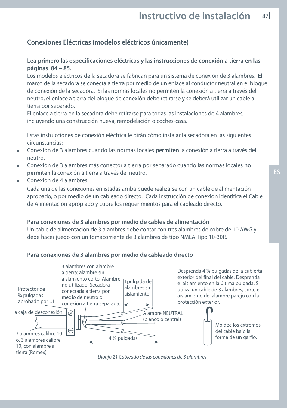 Instructivo de instalación | Fisher & Paykel AeroSmart DG62T27C User Manual | Page 89 / 124